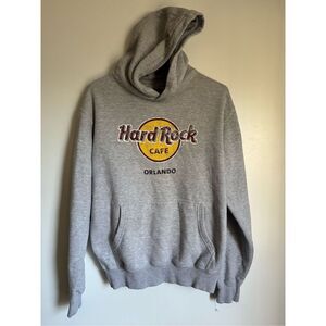 Vintage Hard Rock Cafe Orlando men’s sz M grey pullover hoodie 90’s Y2K